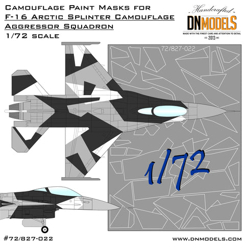 DN Models 72-827-022 1/72 F-16C Arctic Camo