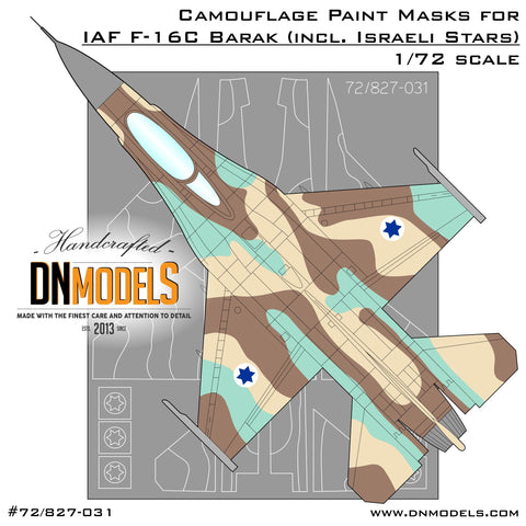 DN Models 72-827-031 1/72 IAI F-16C Barak Camo NEW