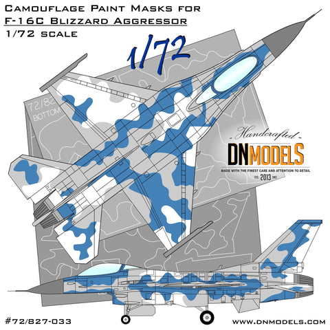 DN Models 72-827-033 1/72 F-16C Blizzard Camo