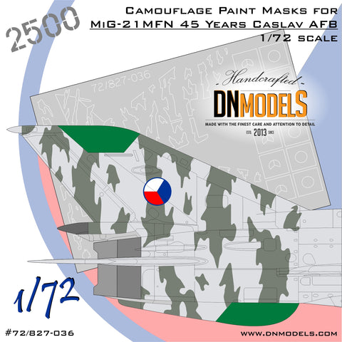 DN Models 72-827-036 1/72 MiG-21MFN (45 Years Caslav AFB)