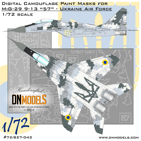 DN Models 72-827-042 1/72 Digital MiG-29 9-13 Ukraine Air Force