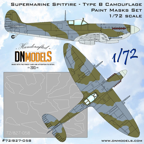 DN Models 72-827-058 1/72 Supermarine Spitfire Camouflage Type B