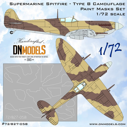 DN Models 72-827-058 1/72 Supermarine Spitfire Camouflage Type B