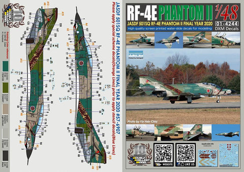DXM 01-4244 1/48 JASDF RF-4E Phantom II 501SQ Final Year 2020 #57-6907 (For Hasegawa)