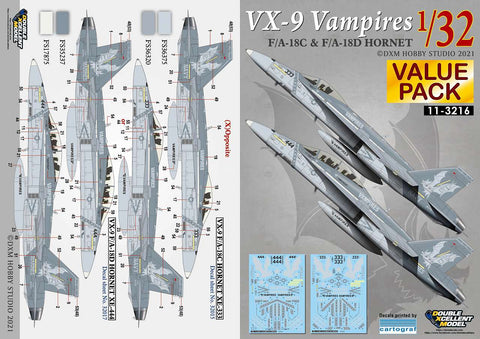 DXM 11-3216 1/32 USN F/A-18C & F/A-18D Hornet VX-9 Vampires (For Academy)