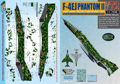 DXM 11-7232 1/72 JASDF F-4EJ ADTW Digital Camouflage 2017 (Limited Edition) (For Hasegawa, Fine Molds, and Fujimi)