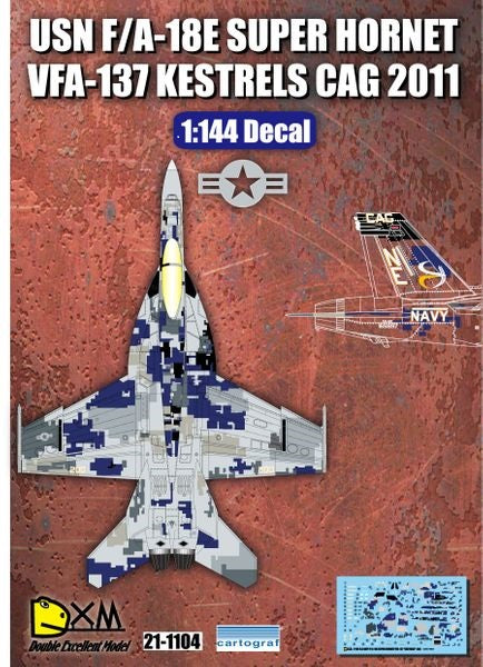 DXM 21-1104 1/144 US Navy F/A-18E VFA-137 Kestrels CAG 2011