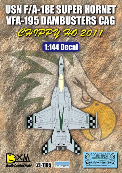 DXM 21-1105 1/144 US Navy F/A-18E VFA-195 Dambusters 2011 Chippyho (For Revell, Dragon, and Platz)