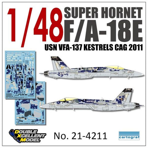 DXM 21-4211 1/48 US Navy F/A-18E VFA-137 Kestrels CAG 2011