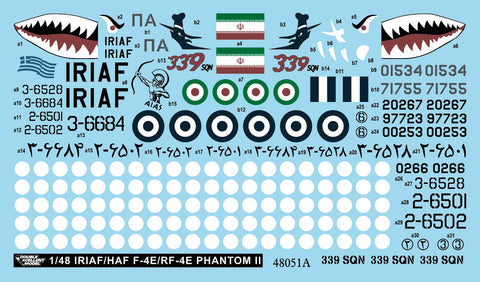DXM 21-4255 1/48 Hellenic Air Force & Islamic Republic of Iran Air Force Phantom Collection #2 (For Hasegawa, Meng Model, Revell, and Italeri)