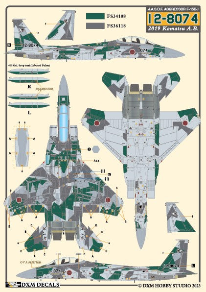 DXM 1/48 31-4264 JASDF F-15J/DJ Aggressor Vol. 1 (For Hasegawa, Great Wall, Academy, and Italeri)