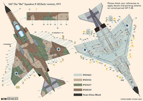 DXM 31-7150 1/72 Israeli Air Force & Republic of Korea Air Force F-4E Phantom Collection #1 (For Hasegawa, Fine Molds, Fujimi, Italeri, and Revell)