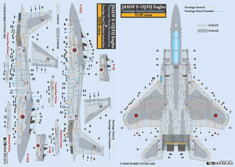 DXM 31-7160 1/72 JASDF F-15J/DJ Aggressor Caution Data (For Hasegawa, Platz, and Academy)