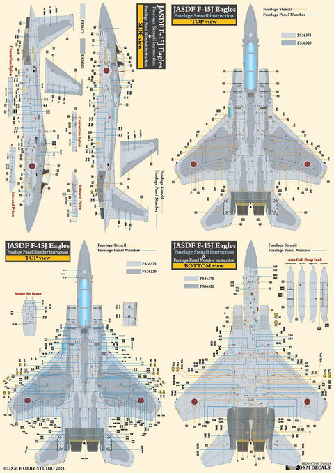DXM 41-4171 1/48 JASDF 306th Tactical Fighter Squadron F-15J Eagle "Maverick" Special Marking (For all manufacturers)