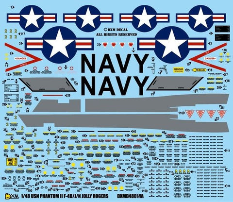DXM 41-4217 1/48 US Navy F-4B/J/N Phantom II VF-84 Jolly Rogers