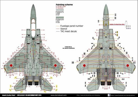 DXM 41-4220 1/48 JASDF F-15J ACM 2013 (For Hasegawa, Tamiya, and Great Wall)