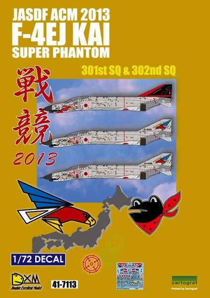 DXM 41-7113 1/72 JASDF F-4EJ Kai ACM 2013 (For Hasegawa, Fine Molds, and Fujimi)