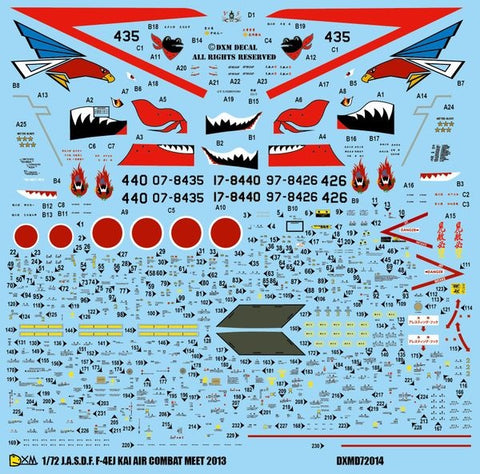 DXM 41-7113 1/72 JASDF F-4EJ Kai ACM 2013 (For Hasegawa, Fine Molds, and Fujimi)