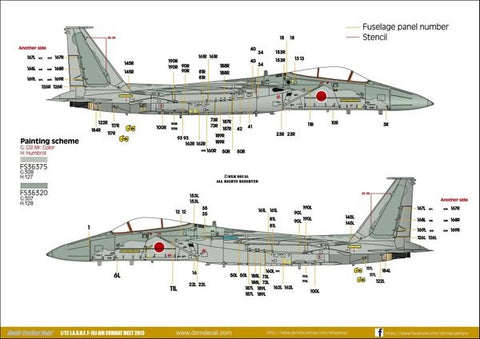 DXM 41-7114 1/72 JASDF F-15J ACM 2013 (For Hasegawa and Platz)