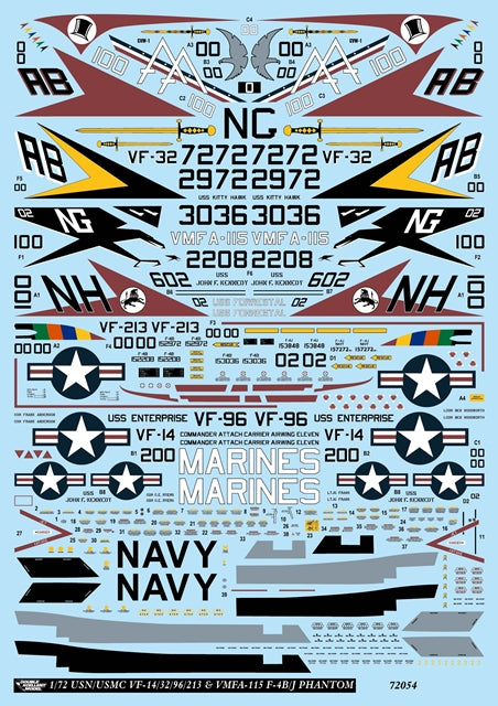 DXM 41-7156 1/72 US Navy/US Marine Corps F-4B/J Phantom Collection 4