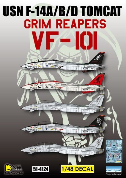 DXM 51-4124 1/48 US Navy F-14A/B/D VF-101 Grim Reapers