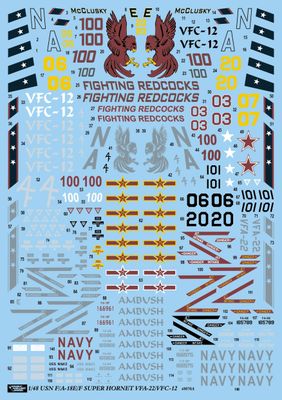 DXM 51-4272 1/48 US Navy F/A-18E/F Super Hornet VFA-22 & VFC-12 (for Hasegawa, Meng, and Revell)