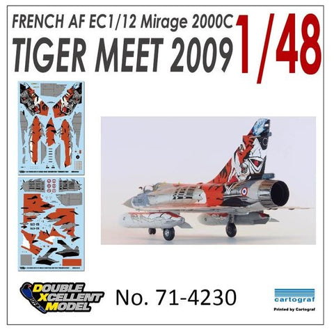 DXM 71-4230 1/48 French Air Force M2000C EC 1/12 Tiger Meet 2009 (For Kinetic, Revell, Italeri, and Heller)