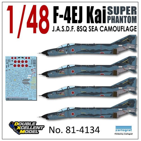 DXM 81-4134 1/48 JASDF F-4EJ Kai, 8th Tactical Fighter Squadron, Maritime Camouflage (For Hasegawa, Academy (F-4E), Esci (F-4E), Fujimi (F-4E), Italeri (F-4E), and Revell (F-4E/F))
