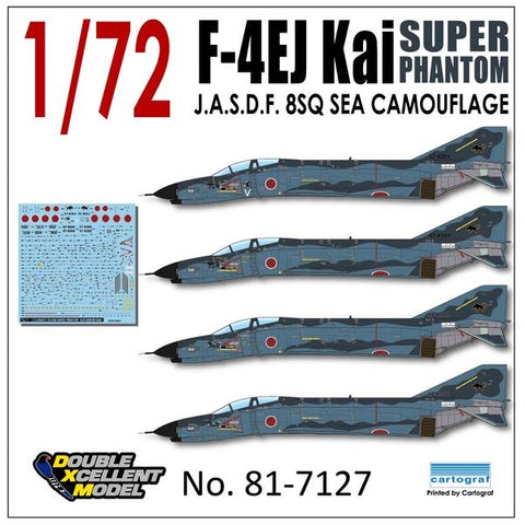DXM 81-7127 1/72 JASDF F-4EJ Kai, 8th Tactical Fighter Squadron, Maritime Camouflage (For Hasegawa, Fine Molds, and Fujimi)