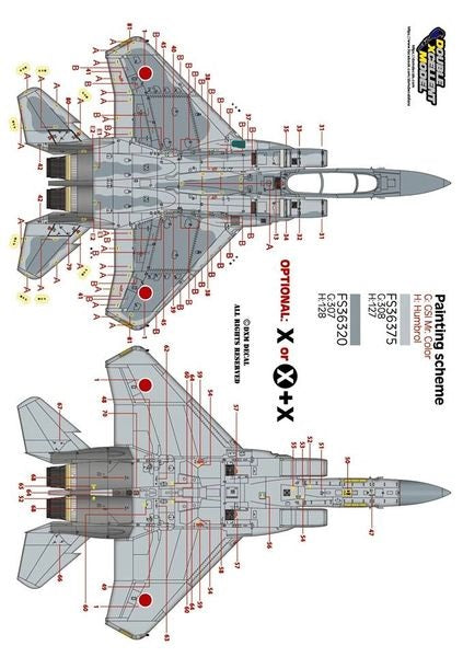 DXM 91-3304 1/32 F-15J/DJ Eagle – Japan Air Self-Defense Force Aggressor (For Tamiya and Revell)