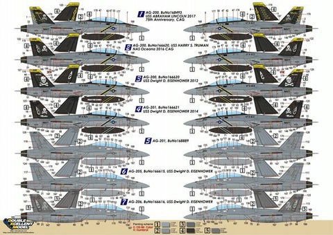 DXM 91-7133 1/72 U.S. Navy F/A-18F Super Hornet VFA-103 "Jolly Rogers" (For Academy, Hasegawa, and Revell)