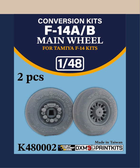 DXM K0002 1/48 F-14A/B Main Wheels (Set of 2)