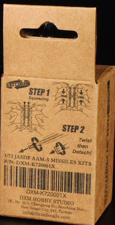 DXM K720001X 1/72 JASDF AAM-5 Missile (Set of 4)