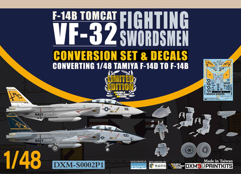 DXM S0002P1 1/48 US Navy F-14B VF-32 Conversion Set & Decals