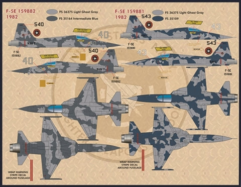 FURBALL 32-002 1/32 USN F-5 Freedom Fighter、Topgun Tigers