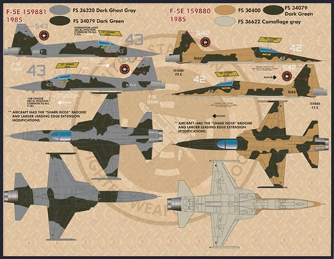 FURBALL 32-002 1/32 USN F-5 Freedom Fighter、Topgun Tigers