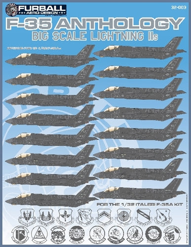 FURBALL 32-003 1/32 F-35A Lightning II、F-35 anthology（For Italeri）