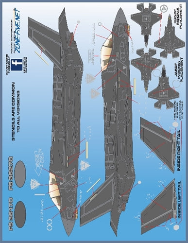 FURBALL 32-003 1/32 F-35A Lightning II、F-35 anthology（For Italeri）