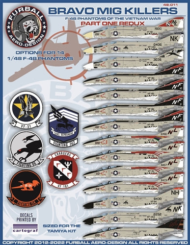 FURBALL 48-011 1/48 Bravo MIG Killers