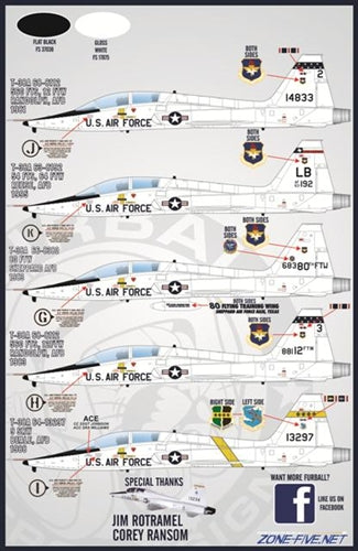 FURBALL 48-028 1/48 USAF white knights, T-38A/AT-38B Talon