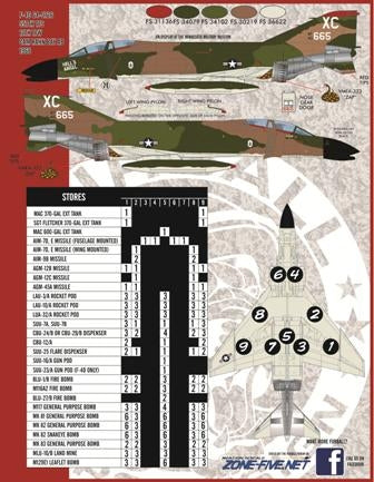 FURBALL 48-031 1/48 12th TFW Phantom、Cam Ranh Air Base