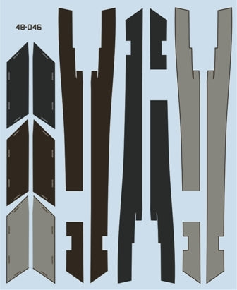 FURBALL 48-046 1/48 USAF Walkway Decals for F-4 Phantom II（For Academy）