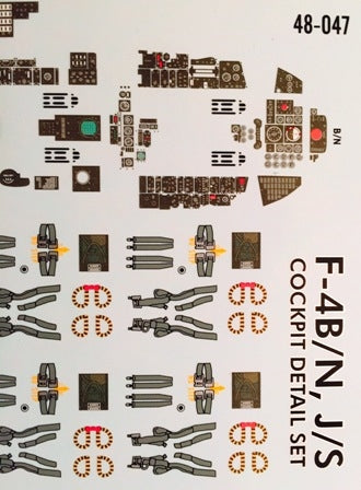 FURBALL 48-047 1/48 F-4B/N,J/S Cockpit Detail Set