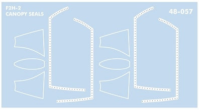 FURBALL 48-057 1/48 Canopy frame for F2H-2 Banshee（For Kitty Hawk）