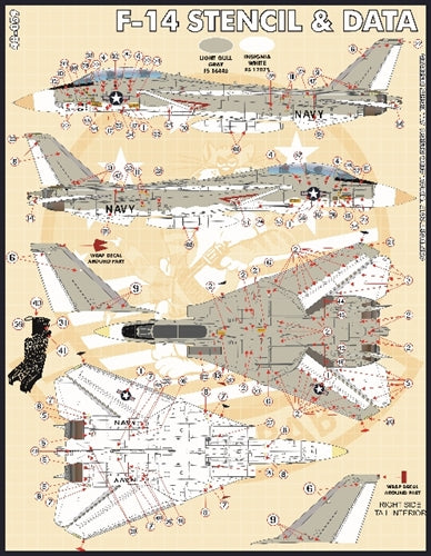 FURBALL 48-059 1/48 F-14 stencil