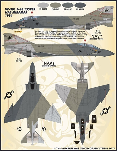 FURBALL 48-064 1/48 Lo-Viz USN Rhinos