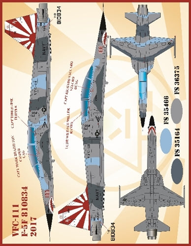 FURBALL 48-065 1/48 USN VFC-111 F-5NF Freedom Fighter, Bandit Sundowners