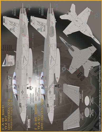 FURBALL 48-067 1/48 F-18F VFA-103 Victory Super Hornet