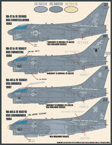 FURBALL 48-068 1/48 USN A-7E Corsair II Short Little Ugly Fuckers, Low Visibility