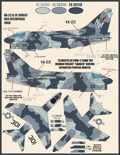FURBALL 48-068 1/48 USN A-7E Corsair II Short Little Ugly Fuckers, Low Visibility